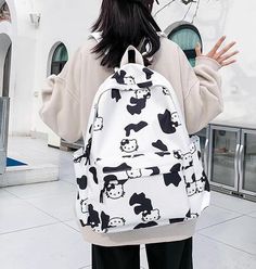 Fashion Kitty Backpack PN6132 ●Size:40*26*15 cm ●Material :nylon (Please allow 1-3cm differs due to manual measurement.As different computers display colors differently,the color of the actual may vary slightly from the above images.Thanks for your understanding.) ●About Shipping: We attach great importance to the orders of each customer and parcel delivery. 1.Processing time: 2-3 business days. 2.Shipping time: 10-15 business days to US, please allow 3-4 weeks shipping to other country.(Shipping times can be affected by variable customs clearance times or public holidays.) Student Backpack With Cat Design, Trendy Cat Design Backpack For Daily Use, Trendy Backpack With Cat Design For Daily Use, Trendy School Backpack With Cat Design, Casual School Bags With Cat Print, Casual School Bag With Cat Print, Casual School Backpack With Cat Design, Casual Everyday Backpack With Cat Design, White Student Bag With Cat Design