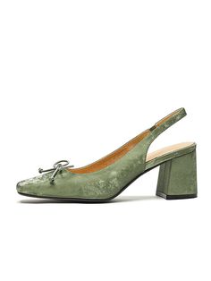 CHIKO Waverly Square Toe Block Heels Slingback Shoes Green Block Heels With Buckle Closure, Elegant Green Square Toe Heels, Chic Green Square Toe Heels, Luxury Green Square Toe Heels, Square Toe Slingback Pumps With 4-inch Heel, Heels Slingback, Slingback Shoes, Block Heels, Rubber Sole