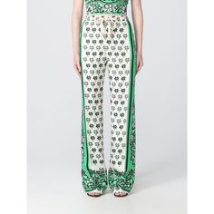 Spring/Summer 2023 Red Valentino Pants Woman Green Size Type: It Sku: Gig-2r0rbg606sk ~ 031 Welcome To The Official Luosophy Poshmark Closet! Luosophy Is A Luxury Brand Reselling Company Founded In San Diego, Ca From 2016. All Our Products Are Imported From Italy And Sold In The Usa. We Do Our Best To Provide High Fashion, Luxury Items At Affordable Prices. We Guarantee All Our Products Are 100% Authentic. Shop With Us And You Will Forget About Shopping At Department Or Brand Name Stores. Our Pr Green Wide Leg Viscose Bottoms, Chic Green Viscose Bottoms, White Viscose Pants For Spring, Casual Green Viscose Bottoms, Green Viscose Casual Bottoms, Valentino Jeans, Valentino Pants, Valentino Collection, Valentino Designer