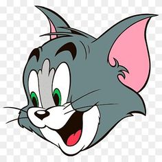 an image of tom and jerry cartoon character png clipart - tom and jerry cat face