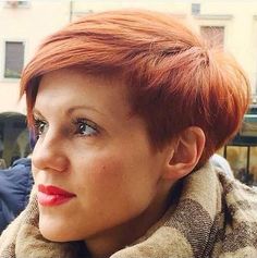 Short Red Hair, Popular Short Hairstyles, Hair Bob, Short Bob Haircuts, Pastel Hair, Hair Today