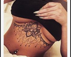 Underboob Tattoos, Infected Tattoo, 50 Tattoo, 10 Tattoo, Beautiful Tattoos For Women, Men Chest, Tasteful Tattoos