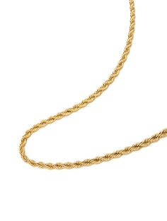 Rope Chain in Stainless Steel with 18K Gold Plating Lobster Clasp Closure Chain width: 4mm Model is wearing 26 Inch Necklace Product Code: MNEC_122 Designer's Notes A dash of effortless luxury, this chain is crafted from strong stainless steel and finished in lustrous 18K gold. The thin, twisted shape of the chain makes it perfect for layering. Wear it daily to elevate casual looks! Healing Powers GoldGold is an all purpose healer; stabilizes, purifies and balances; speaks of abundance and well- Gold Chain Photography, Necklace Model, Shiva Wallpaper, Gold Rope Chains, Healing Powers, Rope Chain, Gold Plating, Shiva, Gold Chains