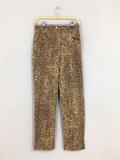 "Size 28x28 Vintage Style Works Leopard Print Pants Slim Fit Casual Pants Animal Printed Multicolor Zipper Tiger Loepard Streetwear Pants W28 Please contact me for any questions about this clothing before buying. SIZE MEASUREMENTS :- WAIST : 28\" inches HIPS : 38\" inches THIGH: 22\" inches LEG OPENING : 14\" inches RISE : 12\" inches INSEAM : 28\" inches OUTSEAM (TOTAL LENGTH) : 40\" inches WEIGHT : 0.53 kg Condition : Good Condition. No holes and no stains. Please pay close attention to measur Slim Fit Casual Pants, Leopard Print Pants, Streetwear Pants, Print Pants, Slim Fit Pants, Slim Pants, Printed Pants, Casual Pants, Harem Pants