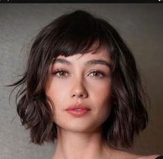 Short Hair With Short Bangs, French Lob Haircut, French Lob, Bangs Lob, Amy Sol, French Bob, Grey Hair Inspiration, Bangs With Medium Hair