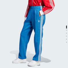 New Adidas Originals Track Pants Sst Oversized Adidas Hose, Blue Tracksuit, Track Pants Mens, Oversized Pants, Adidas Track Pants, Womens Windbreaker, Adidas Trefoil, Black Sweatpants, Adidas Outfit