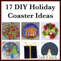 17 diy holiday coasters and crafts for kids to make with their own hands