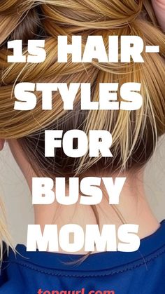 Easy Put Together Hairstyles, Mom Friendly Hairstyles, Hairdo For Work Easy, Casual Hairdos For Medium Hair, Easy Ways To Wear Long Hair Up, Easy Casual Braided Hairstyles, Women Work Hairstyles, Hair Tutorials For Medium Length Hair, Hair For Teachers