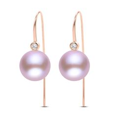 Lustrous pink cultured freshwater pearls dangle elegantly from these luxurious women's threader earrings. Fashioned in 14K rose gold, diamond accents complete the look. Gold Credit Card, Pearl Threader Earrings, Jared The Galleria Of Jewelry, Rose Gold Pink, Pearl Types, Freshwater Cultured Pearls, Threader Earrings, Pink Stone, Color Collection