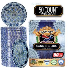 50 count blue and white casino chips for $ 5 00 each, including the 500 - count