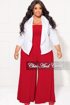 Polyester %: 95 Spandex %: 5 Model is wearing 1x Jacket sold separately click here Pant Suits For Women Wedding Guest Plus Size, Plus Jumpsuit Outfit Plus Size, Plus Size Red Outfits, Red Outfit Plus Size, Pant Suits For Women Wedding Guest, Pant Suits For Women Wedding, Ashley Outfits, Wedding Guest Pants, Plus Size Work Wear