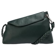 Vince Camuto Blaze Leather Shoulder Bag Crafted from genuine leather, The Blaze Shoulder Bag features a modern asymmetrical silhouette with custom hardware and stylish braided shoulder strap. Easily store your everyday essentials in the main zippered compartment and effortlessly take your look from day to night. Mallard Green, Mallard, Everyday Essentials, Fashion Handbags, Vince Camuto, Leather Shoulder Bag, Everyday Essentials Products, Fashion Forward, Dust Bag