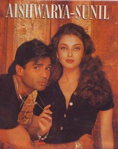 Bollywood Fashion Saree, Bollywood 90s, Sunil Shetty, 90s Stars, Female Role Models, Bollywood Posters