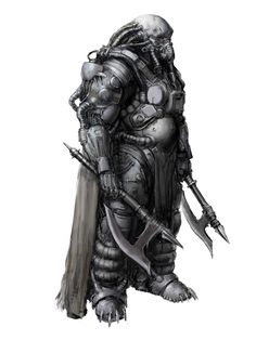 ArtStation - 20211126, ChaoHui Li Necromunda Art, Cyborgs Soldier, Power Armour, Apocalypse Art, Space Fantasy, Battle Armor, Cool Robots, Alien Concept, Alien Concept Art