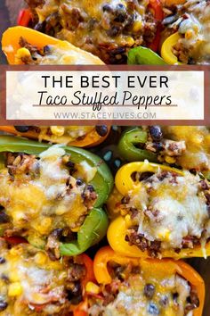 the best ever taco stuffed peppers