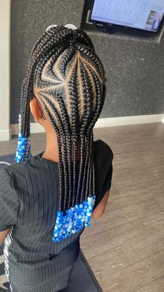 Beautiful Hair Styles For Children, Braids With Beads Kids, Cute Hairstyles For Black Kids, Baby Braid Styles, Baby Girl Hairstyles Curly, Daughter Hairstyles, Toddler Braided Hairstyles, Childrens Hairstyles, Cute Toddler Hairstyles