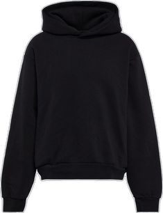 Streetwear Hoodie Sweatshirt With Double-needle Sleeve, Oversized Black French Terry Hoodie, Black Hoodie With Ribbed Cuffs In French Terry, Black French Terry Hoodie For Streetwear, Black Hooded French Terry Sweatshirt, Black French Terry Hooded Hoodie, Black French Terry Hooded Sweatshirt, Color Names, Fleece Hoodie