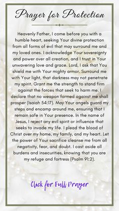 Protection Prayer | Catholic Prayer #prayerforprotection Protection Prayer, Prayer Catholic, Prayer For Protection, Prayer Life