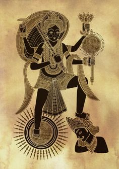 HiNDU GOD: vaman avatar Ganesha Pictures, Madhubani Painting, Art Africain, Krishna Painting, Indian Art Paintings