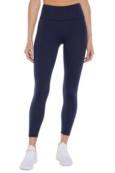 PRICES MAY VARY. High-rise legging with a 4" waistband for full coverage, tummy control, and slimming compression. Contender Luxe is fit for ultimate versatility and everyday comfort. It's a moisture wicking and double-knit fabric for added coverage, with a brushed finished that makes it soft, smooth and extra cozy. Waistband with power mesh lining to comfortably flatten, smooth and hold in your tummy. Inseam: 25 inches Active Leggings, Double Knit, Womens Basic, High Rise Leggings, Double Knitting, A 4, Moisture Wicking, Knit Fabric, High Rise