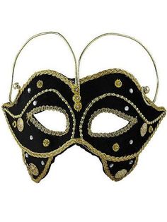 Diese schwarze venezianische Maske mit Goldbesatz verleiht Ihrem Karnevals-, Halloween-, Maskenball-, Abschlussball-, Cosplay- oder anderen Kostüm noch mehr Festlichkeit. Einheitsgröße passt den meisten Teenagern und Erwachsenen. Andere Kostüme und Accessoires sind separat auf unserer Seite erhältlich – je nach Verfügbarkeit. Black Masks And Prosthetics For Cosplay Carnival, Black Masks And Prosthetics For Carnival Cosplay, Gold Costume Masks For Halloween, Gold Masquerade Mask For Carnival Cosplay, Black Mask For Cosplay Carnival, Black Masks For Cosplay Carnival, Black Mardi Gras Cosplay Masks, Black Mask For Costume Party, Black Mask Costume Accessories For Costume Party