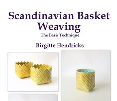 the cover of an article about scandinavian basket weaving