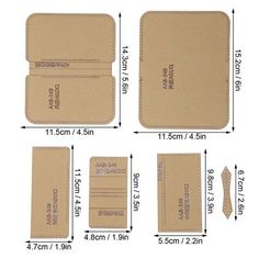 the size and measurements of a wallet