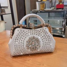 Timeless Elegance: Luxury Diamond-Embellished Women's Leather Handbag - Julie bags Rhinestone Bag, Dumpling Bag, Handbags Leather, Luxury Diamonds, Mobile Phone Bag, Leather Texture, Casual Tote, Women's Handbags, Shoulder Messenger Bag