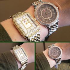 Cannot decide between the Cocoa Serein 16 in Rose Gold or the Deco II Mid diamond in Yellow Gold Michele Watches, Brilliant Diamond, Michael Kors Watch, Jewelry Creation, Mother Of Pearl, Design Elements, Michael Kors, Rose Gold, Yellow Gold