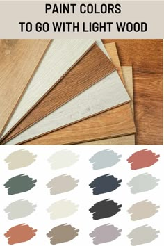 paint colors to go with light wood