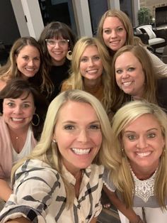 a group of women taking a selfie together