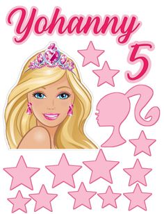 a girl with blonde hair and tiara surrounded by pink stars is featured in the poster for yohany 5