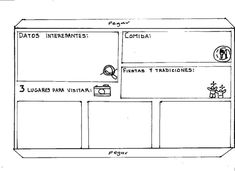 a drawing of a computer screen with different things on it