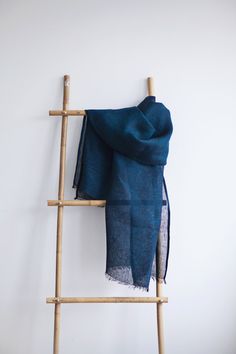 Linen Scarf / Prussian Dark Blue / Unisex Scarf by LINOHAZE Scarf Aesthetic, Blue Weave, Turquoise Blue Color, Linen Scarf, Orange Scarf, Linen Scarves, Scarf Women Fashion, Green Scarf, Topographic Map