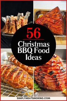 christmas bbq food ideas with text overlay