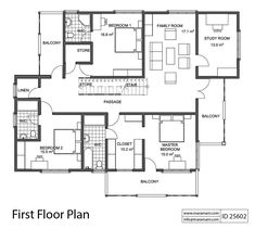 the first floor plan for an apartment