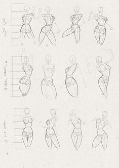 an image of the human figure sketches