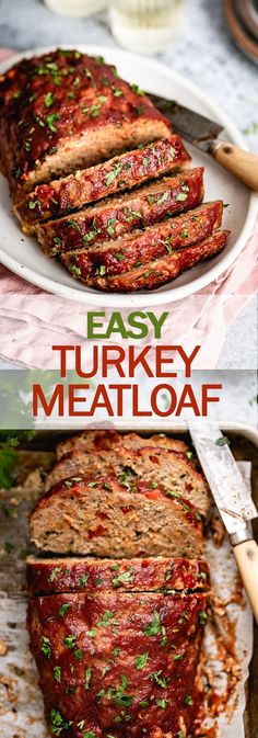 this easy turkey meatloaf recipe is the perfect way to use up leftovers