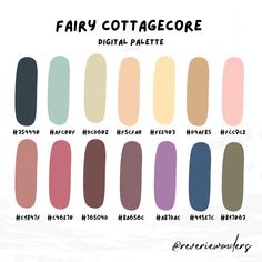 the color chart for fairy cottage