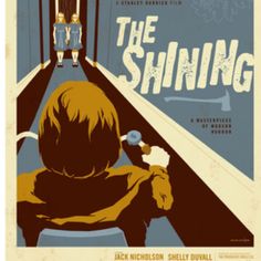 a movie poster for the shining starring children