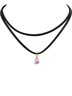 PRICES MAY VARY. GOTH BOHO HIPPIE BLACK CHOKER NECKLACE:The Black Choker Necklace with an elegant light pink glass pendant is an excellent addition to your jewelry collection. Ideal for any occasion, day or night MATERIAL: Choker is made of black faux leather, Light Pink Glass and Stainless Steel. It's comfortable to wear SIZE & LENGTH: Light Pink Glass Pendant measures 0.23 inches in diameter. Choker length is 12.9 inches, extender chain 3 inches PERFECT GOTH BOHO VINTAGE JEWELRY GIFT: Perfect Christmas Jewelry Gift, Gothic Choker, Goth Choker, Beautiful Chokers, Gothic Chokers, Black Choker Necklace, Chocker Necklace, Boho Choker, Black Choker