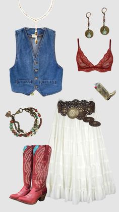 Costal cowgirl outfit #outfitinspo #costalcowgirl #costalcowgirlaesthetic #cowgirl #cowboyboots #summer Costal Cowgirl Aesthetic, Boho Grunge Outfits, Summer Shuffles, Costal Cowgirl, Casual Country Outfits, Cowgirl Outfit, Grandma Fashion, Looks Country, Boho Cowgirl