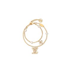 LOUIS VUITTON® - Lady Lv Bracelet - Gold Louis Vuitton Men Bracelet, Gold Swarovski Bracelet, Lv Belt Women, Expensive Jewlery, Lv Bracelet, Lv Jewelry, Parfum Victoria's Secret, Louis Vuitton Bracelet, Jewellery Bracelets