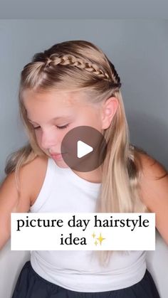 Audrey McClelland on Instagram: "PICTURE DAY HAIRSTYLE IDEA 🩷 Here’s a cute one for Picture Day or any school day! Victoria’s picture day is coming up, so we’re trying out different hairstyles!
.
✨✨ If you’d like a list of all the hair products that we love to use, just let me know in the comments and I will send your way!!
.
#halfuphalfdownhairstyle #halfupdo #halfuphalfdown #hairdo #braidideas #braidinspo #braidinspiration #braid #simplehairstyles #simplehair #simplehairstyle #easyhairstyles #easyhairstyle #easyhairstylesforgirls #cutehairstyles #cutehair #hairvideo #hairideas #hairinspo #hairinspiration #hairvideos #hairidea #schoolhairstyles #schoolhair #hairstyles #hair #hairstyle #hairtutorial #hairtutorials" Picture Day Short Hairstyles, Hair Styles For Picture Day For Kids, Elementary School Picture Day Hair, Simple Picture Day Hairstyles, School Photo Hair, Cute Picture Day Hairstyles For Kids, School Pictures Hairstyles, School Picture Day Hairstyles For Kids, School Picture Day Hair