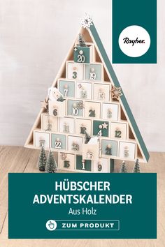 Ein hübscher Adventskalender aus Holz … 

… könnt ihr nach euren Wünschen und Vorstellungen gestalten und anschließend befüllen. Der Adventskalender sieht auch als weihnachtliche Dekoration ganz entzückend aus.  #rayher #rayherhobby #justcreate #holz #adventskalender