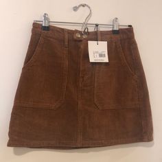 New With Tags! Us Size 4. Corduroy Mini Skirt, Brown Corduroy, Mini Skirt, Womens Skirt, Mini Skirts, Size 4, Skirt, Tags, Women Shopping