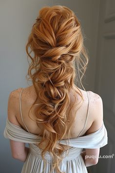 Red Head Bride Hair, Braid Half Up Half Down, Wedding Hair Half, Half Up Half Down Hairstyles, Wedding Hairstyles Half Up Half Down, Peinados Fáciles Para Cabello Corto, Wedding Hair Inspiration, Wildflower Wedding, Half Up Half Down Hair