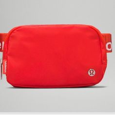 New With Tags Everywhere Bag No Longer Sis Hard To Find Sporty Red Everyday Bag, Orange Belt, Lululemon Bags, Red Orange Color, Pink Crossbody Bag, Red Belt, Festival Bag, Silver Logo, Orange Bag