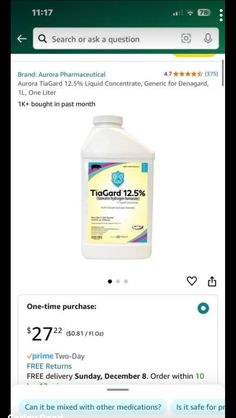 a bottle of tiocord 1 25 % on the app store's website