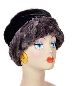 Pandemonium Millinery Ana Cloche Hat Style - Luxury Faux Fur in Espresso Bean Hats Feather Brooch, Espresso Beans, Crown Heights, Large Hats, Hat Style, Faux Fur Fabric, Cloche Hat, Custom Hats, The Crown